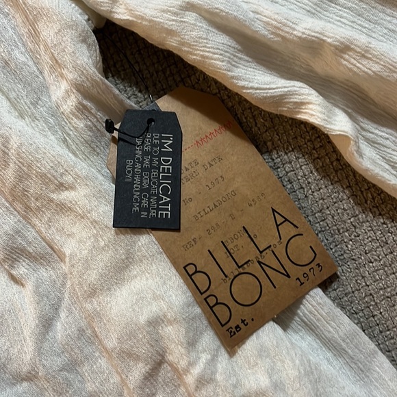 NWT Billabong Cotton Boho Blouse - Picture 2 of 7